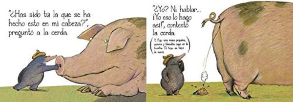 El topo que quería saber quién le había hecho aquello en su cabeza- en Cartoné - Imagen 3