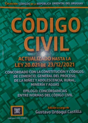 Código Civil- Actualizado hasta la LEY 20.021 de 23/12/21