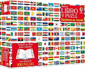 Banderas del mundo-Libro y Puzzle