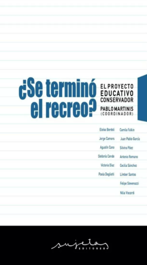 ¿Se terminó el recreo?