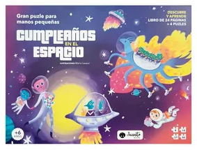 Cumpleaños en el Espacio - Gran puzle para manos pequeñas