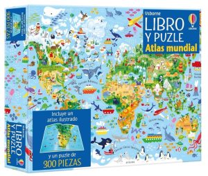 Libro y Puzzle - Atlas Mundial