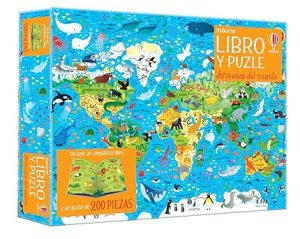Libro y puzzle - Animales del mundo
