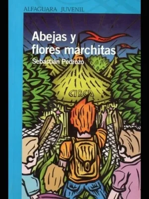 Abejas y flores marchitas