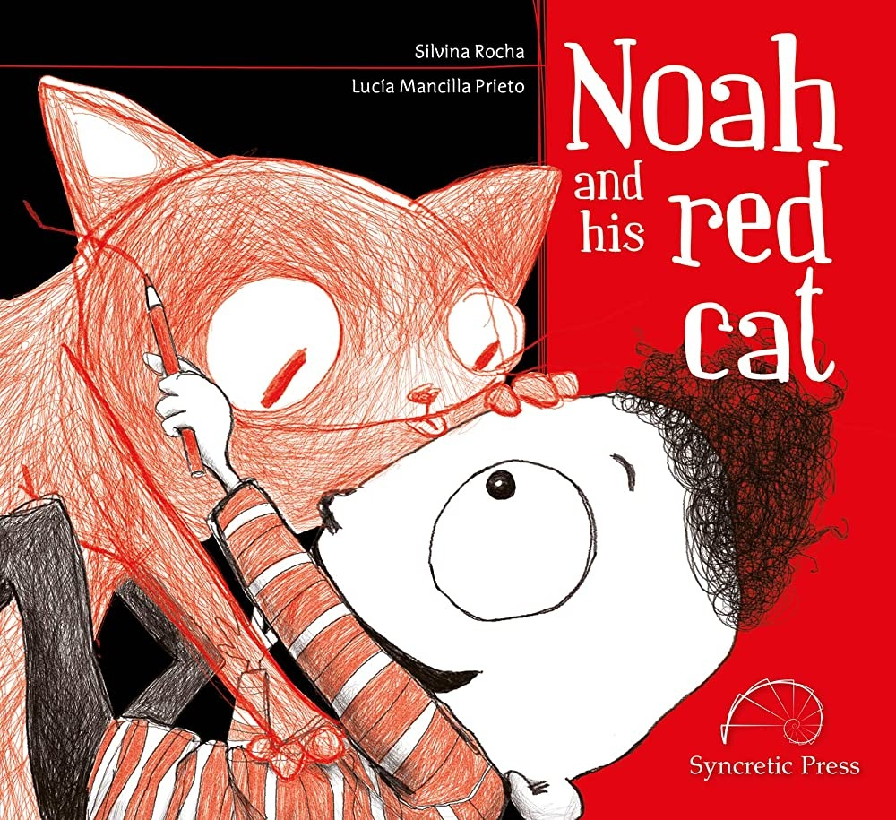 Noah and his red cat